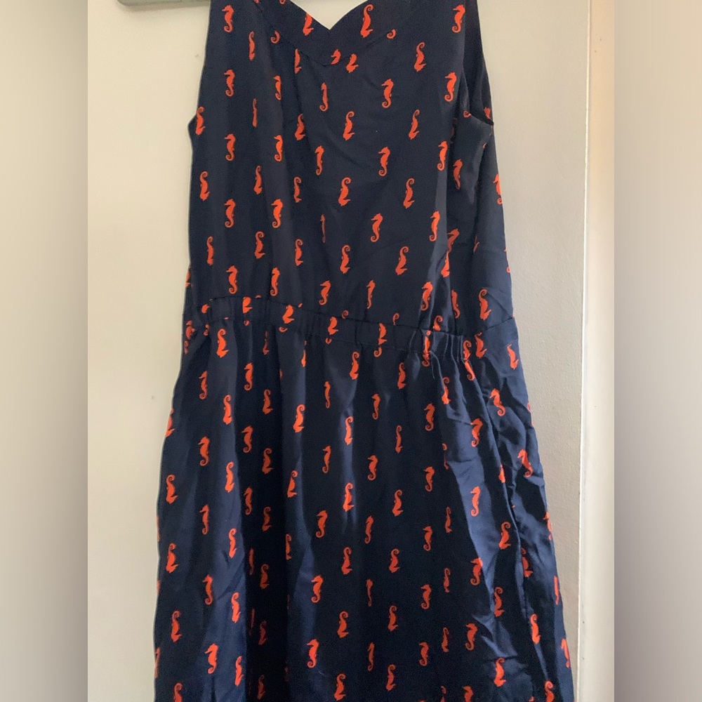 Target dress perfect condition. Navy with orange seahorses